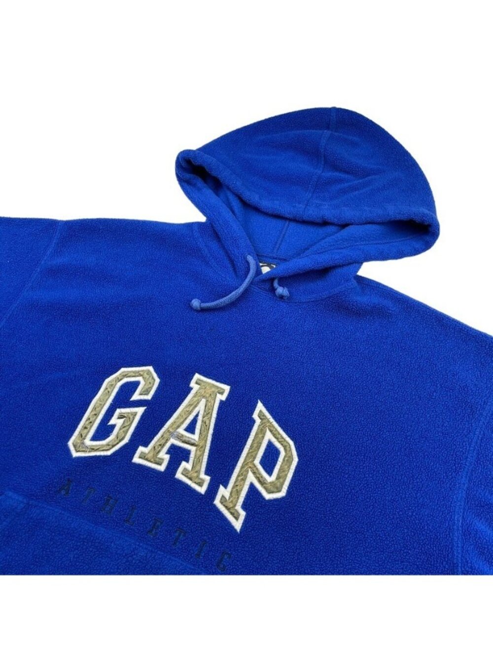 VTG Gap Men’s Fleece Pullover Hoodie Sweatshirt Royal Blue • XS